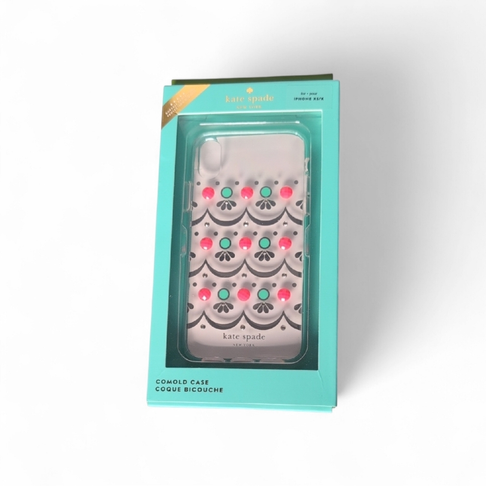 Kate Spade Embellished Clear iPhone XS/X Phone Case